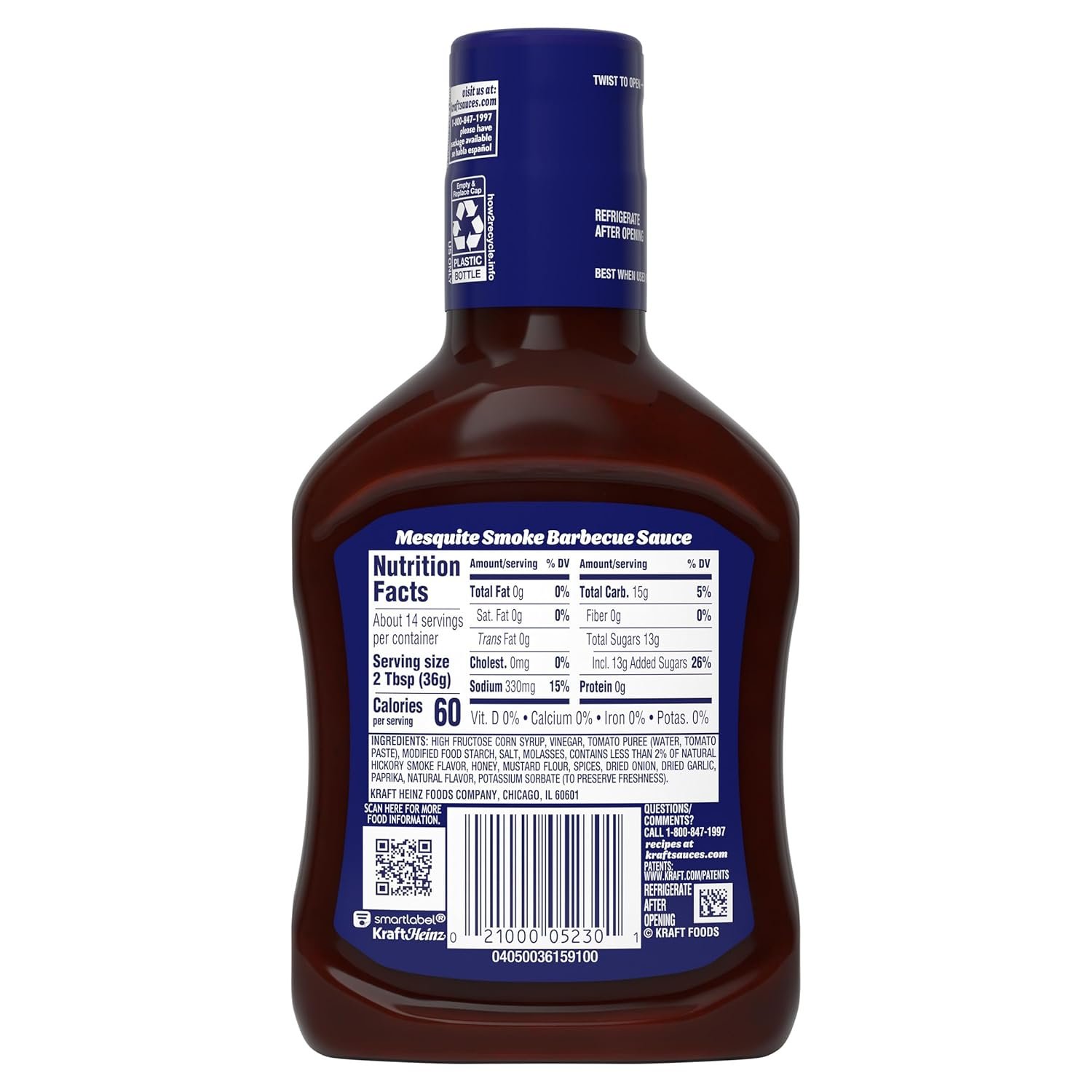 KRAFT MEQUITE SMOKE BBQ 18z - Imagen 2