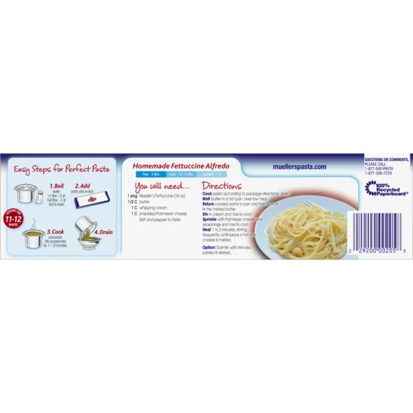MUELLER'S FETTUCCINE 16z - Imagen 4