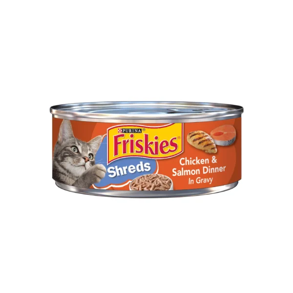 FRISKIES SHREDES CHICKEN AND SALMON DINNER 24x5.5 OZ