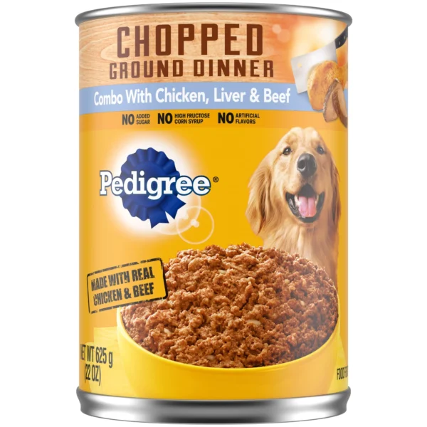 PEDIGREE, CHICKEN, LIVER AND BEEF 12X22 OZ
